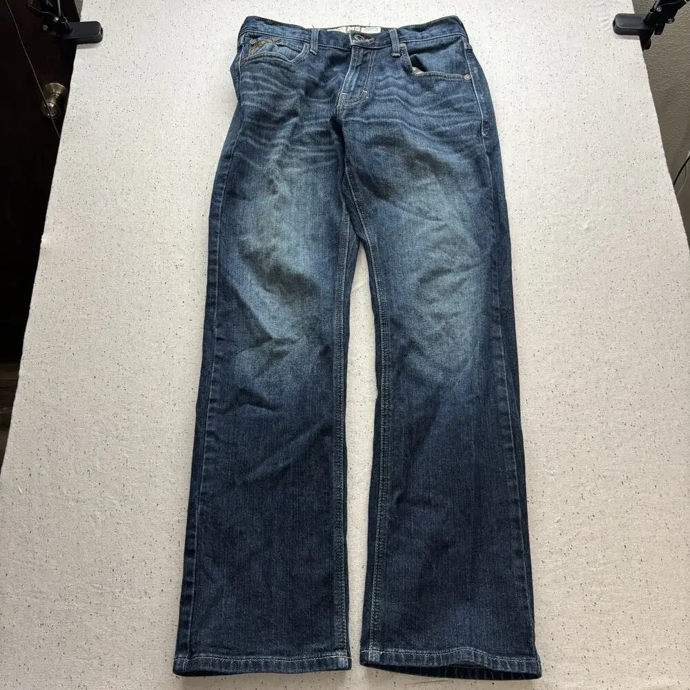 Ariat M5 Legacy Jeans Mens 30x32 Straight Fit Straight Leg Denim Blue Durham